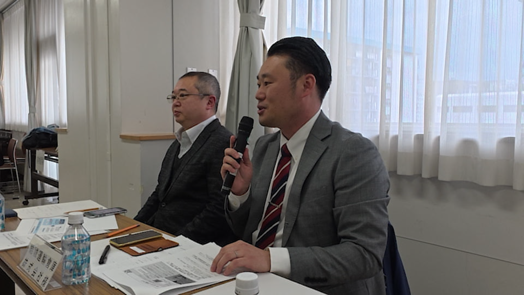 弊社取り組みの発表の様子